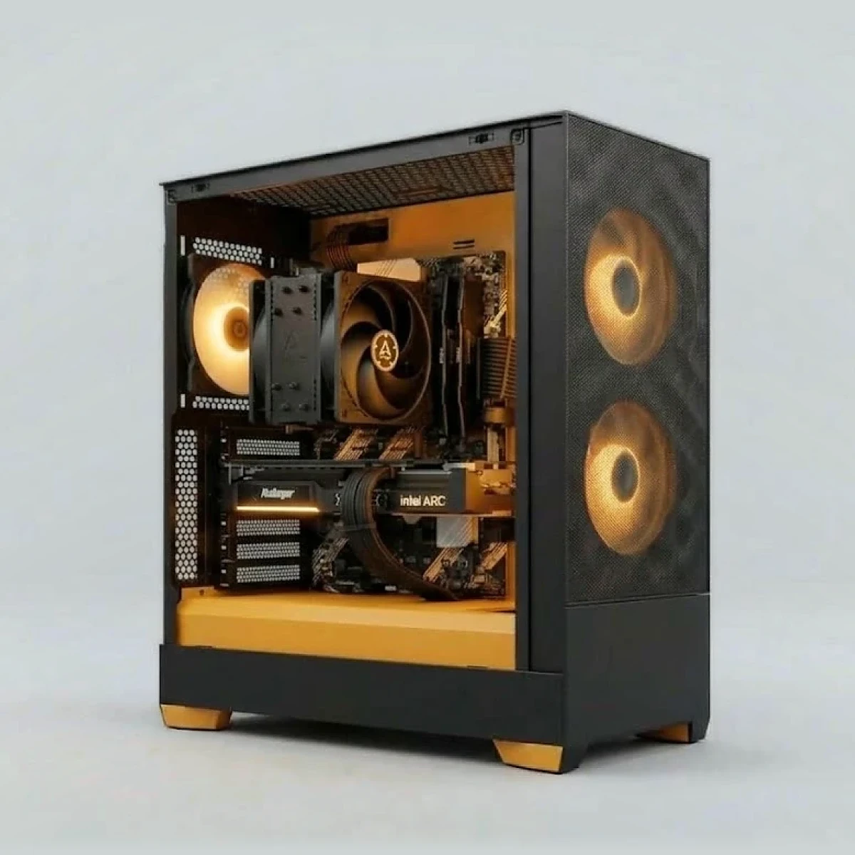 OliPC S1 Orange · ventirad